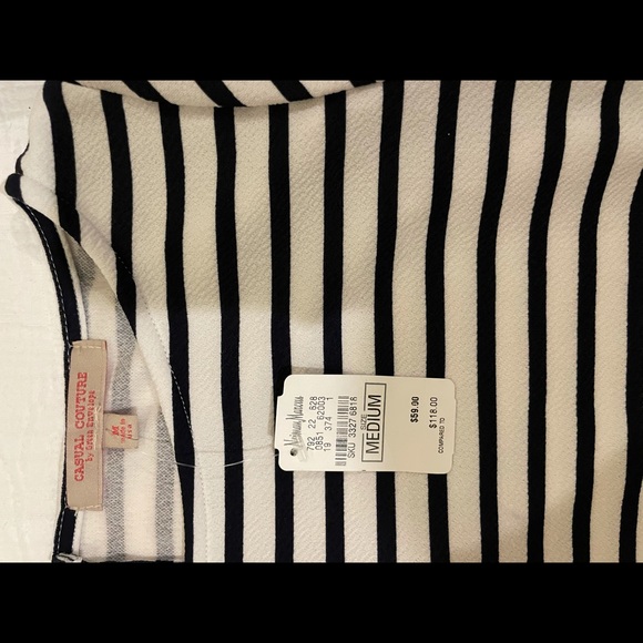 Navy and white striped top - Picture 3 of 3
